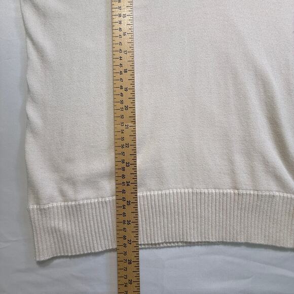 Jones New York Signature 3-Button Shawl Collar Sweater Cream Approx Size XL - Picture 5 of 13